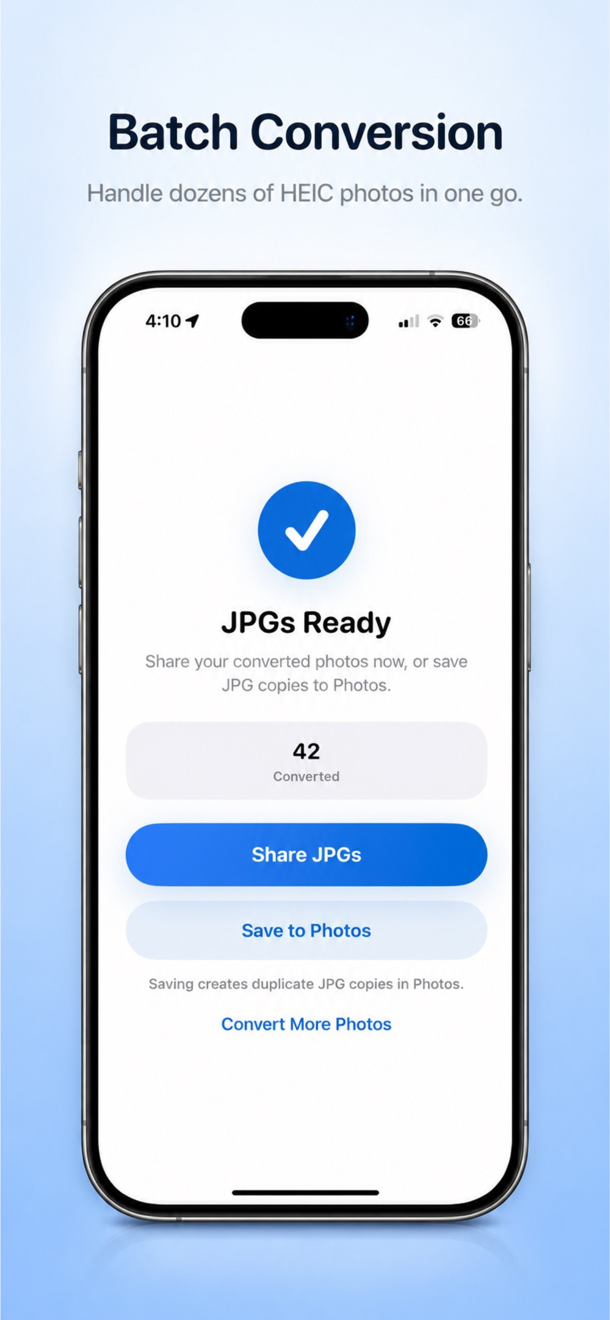 HEIC to JPG: Photo Converter screenshot 3