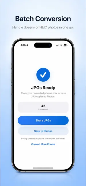 HEIC to JPG: Photo Converter screenshot 3