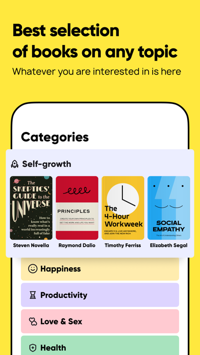 Bookshelf - books summaries Screenshot