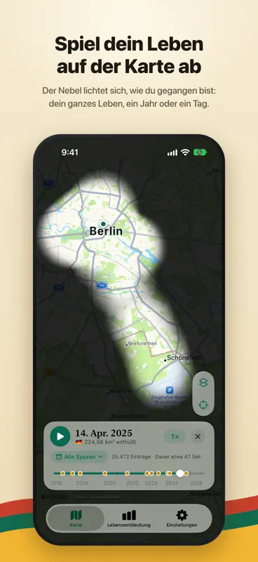 FogMap 霧の地図：旅と散歩の記録 screenshot 2 of 10