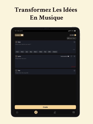 Musiclab: Chanson & Reprise AI iPad screenshot 2