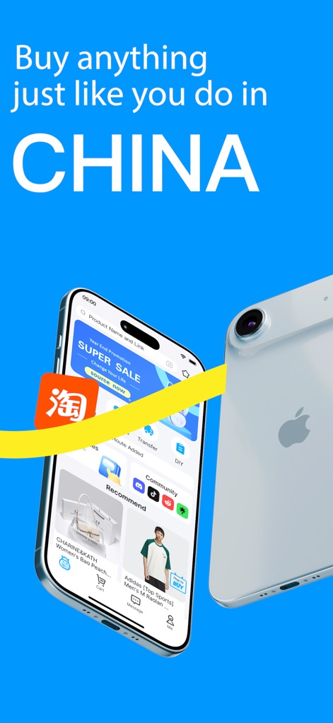 Hipobuy - L'application permet de naviguer aisément sur Taobao, offrant des recommandations de produits pertinentes et un accès direct aux meilleures ventes.