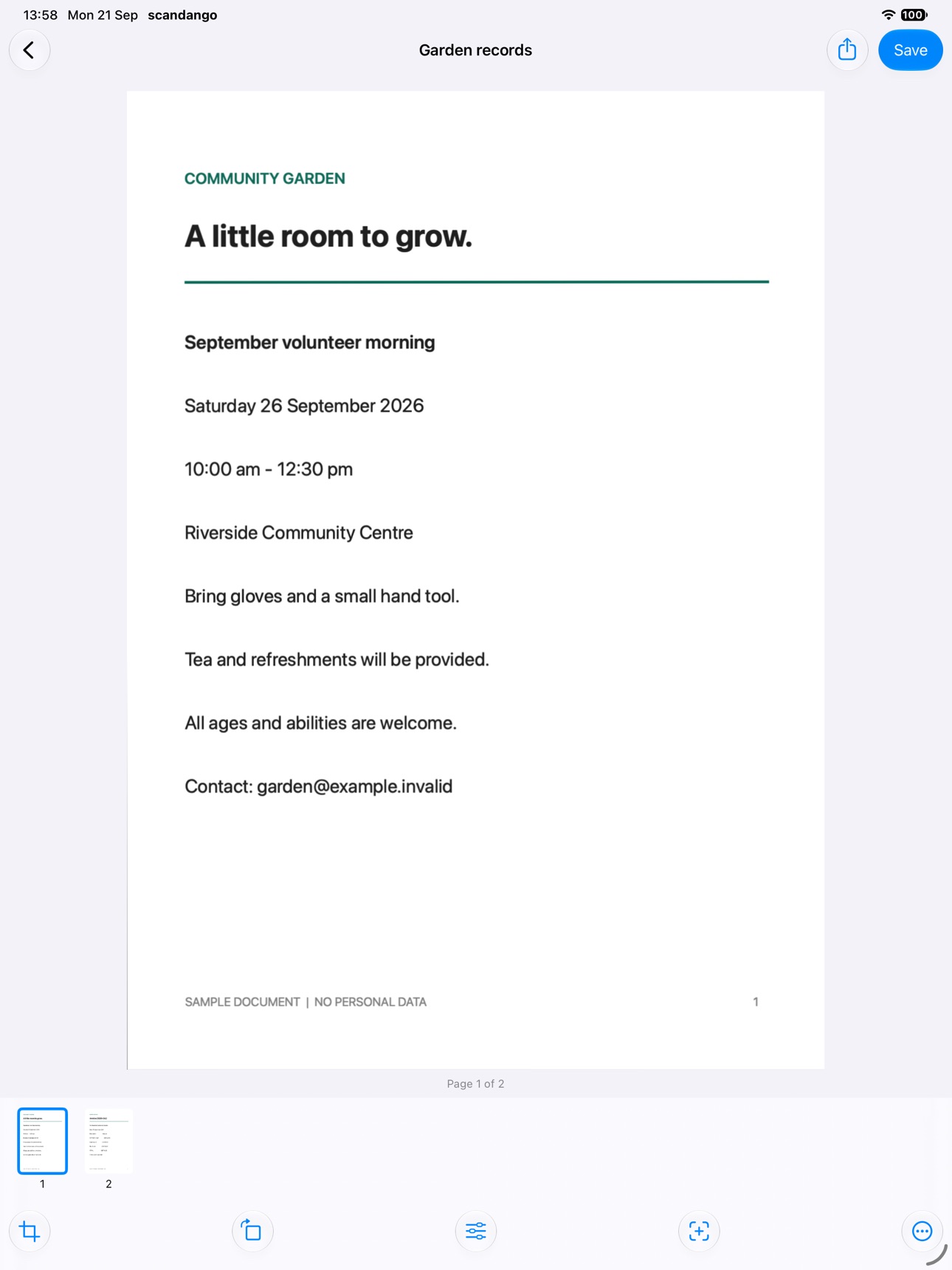 Screenshot 5 of scandango: Document Scanner