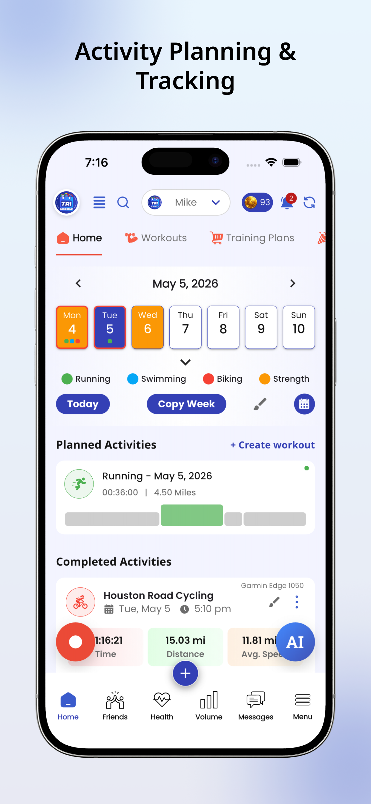 TriSchedule screenshot 2