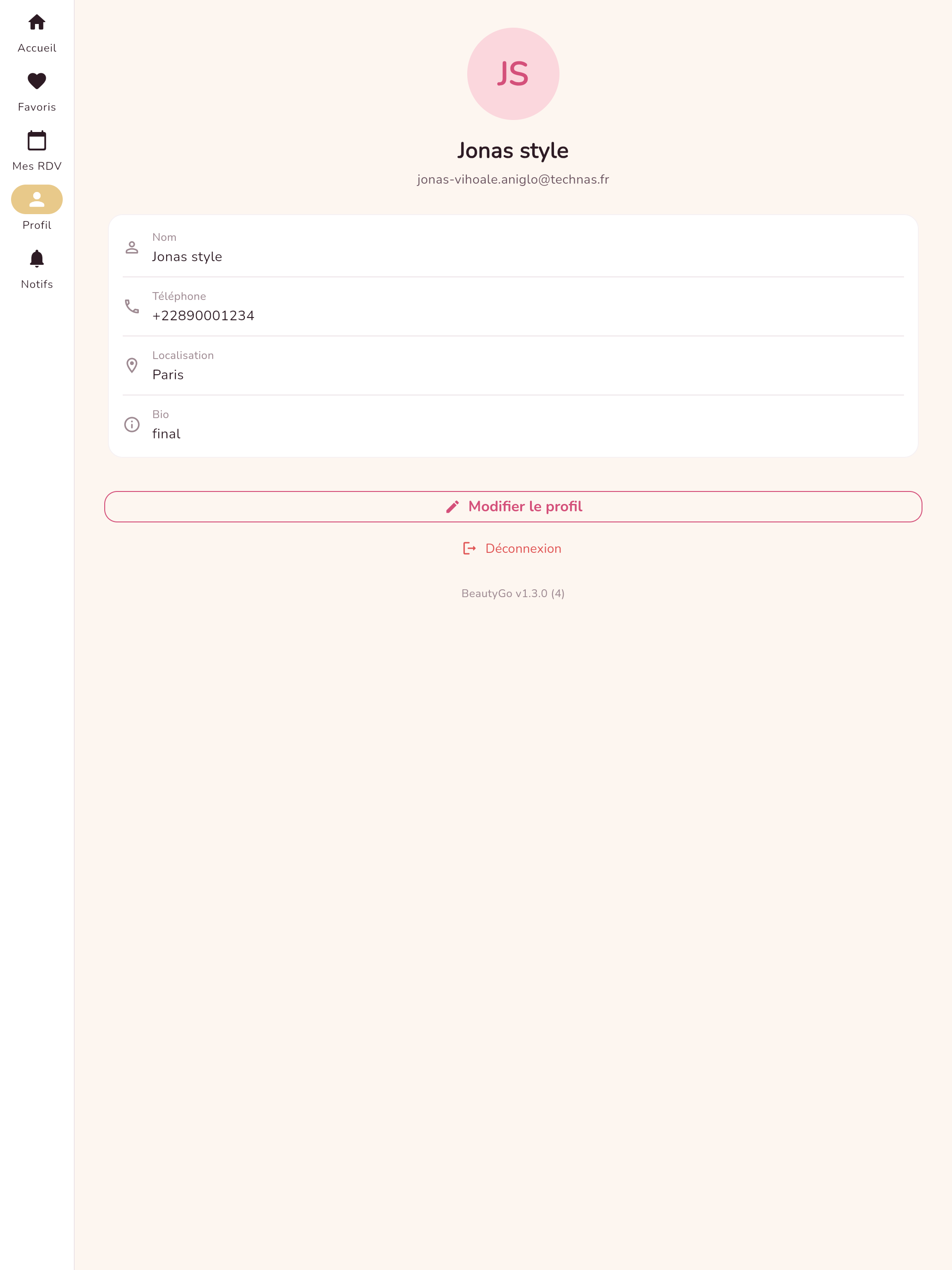 BeautyGo Client