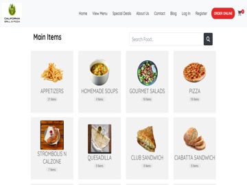 California Grill and Pizza iPad screenshot