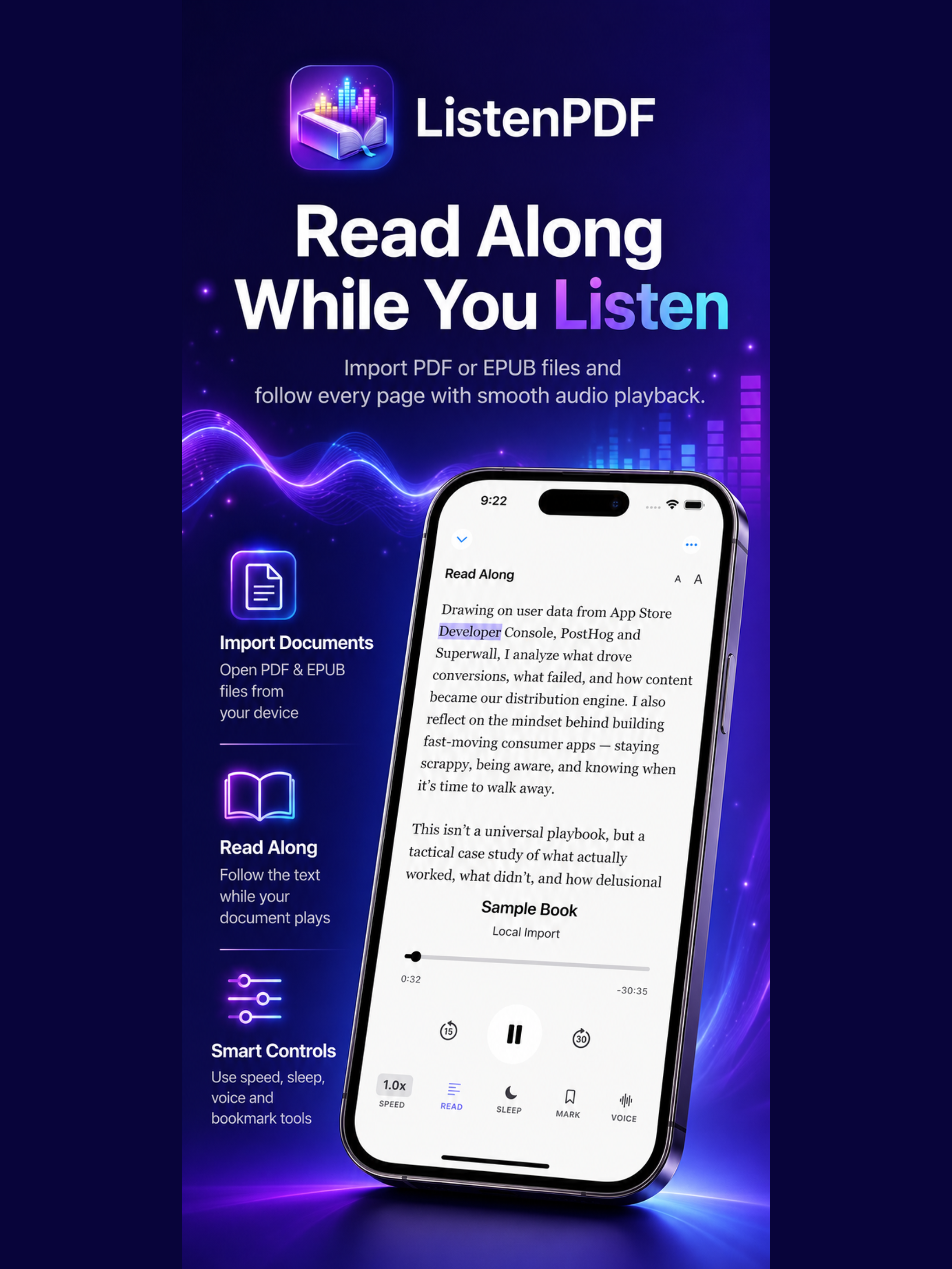 PDF to Audiobook - ListenPDF screenshot 6
