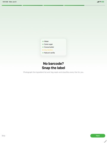Vegan Food Scanner - Veg iPad screenshot
