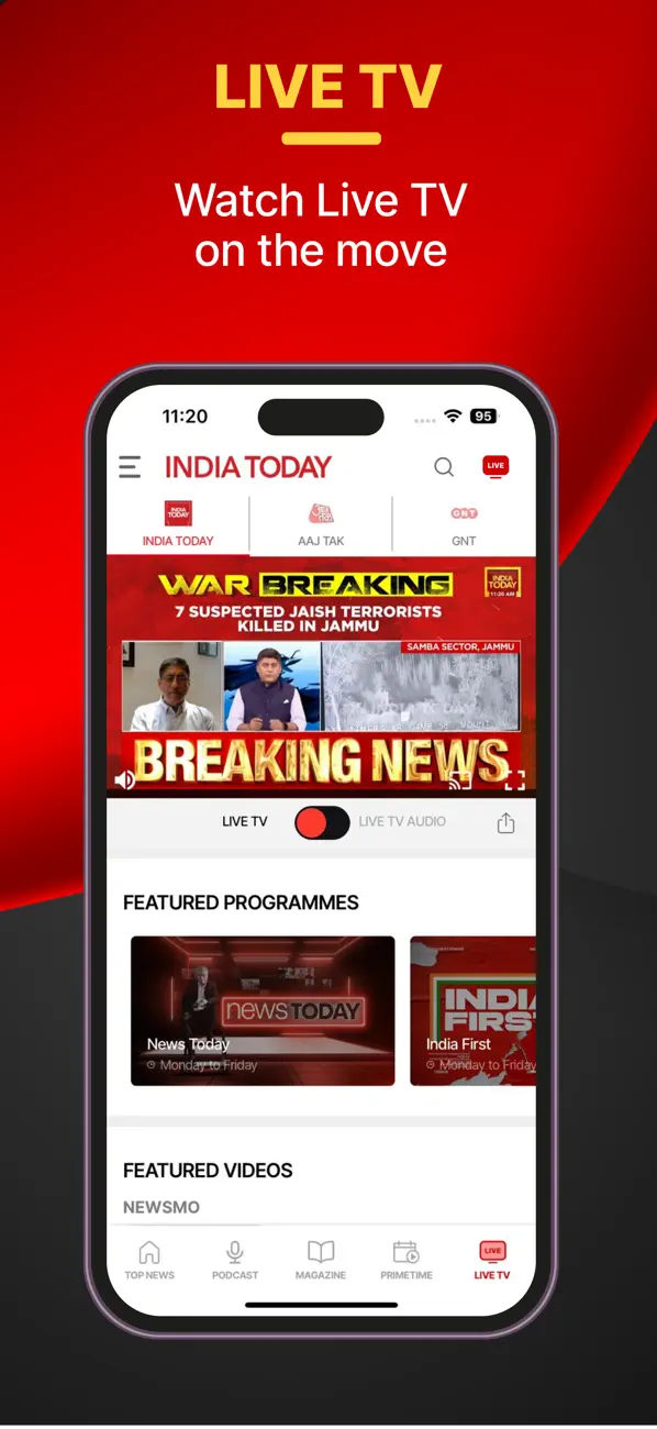 Screenshot #3 pour India Today TV English News
