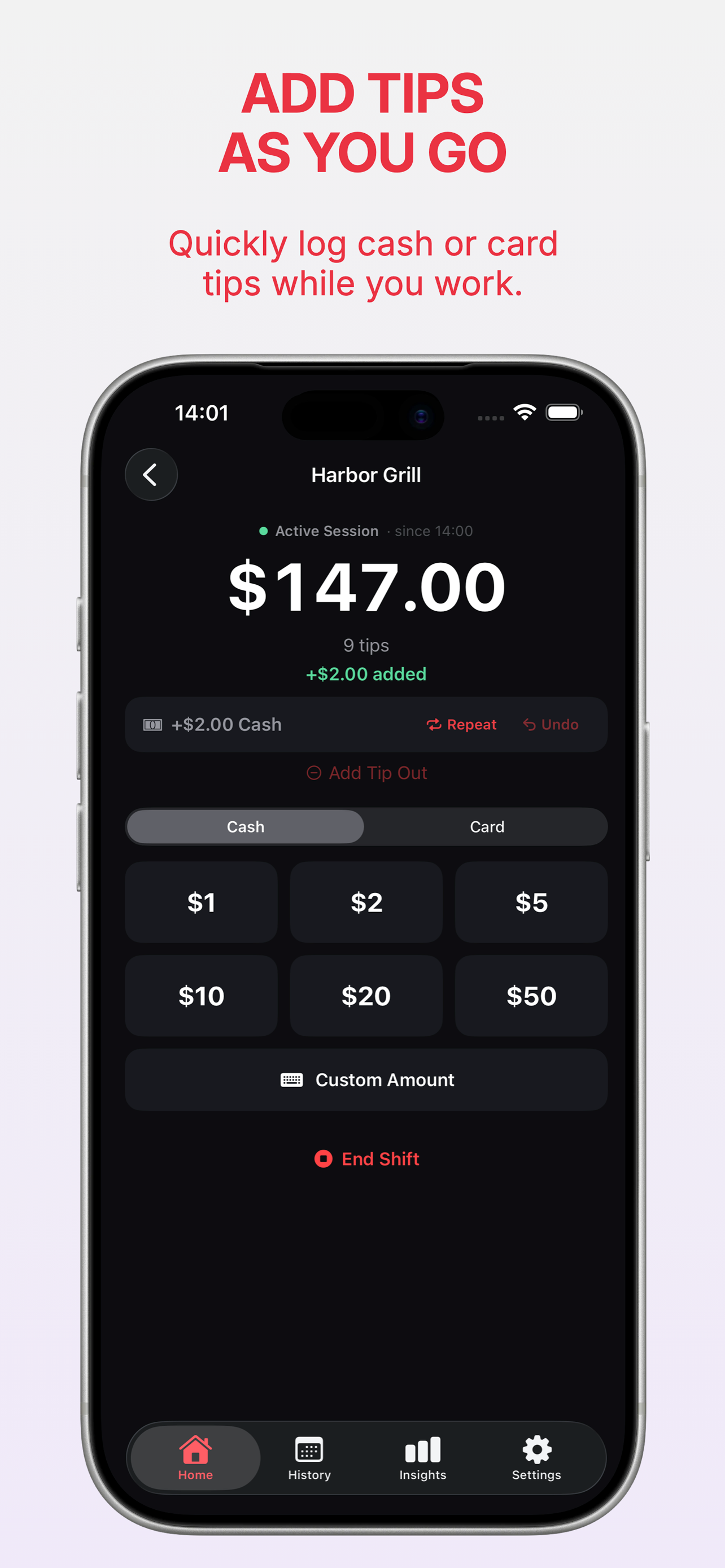 Server Tip Tracker - TipDash screenshot 4
