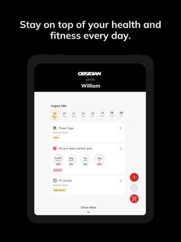 Obsidian Coaching iPad screenshot