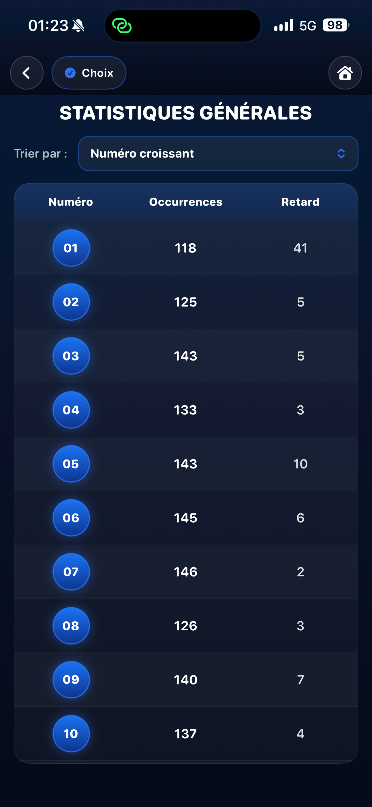 Loto Analyse screenshot 3