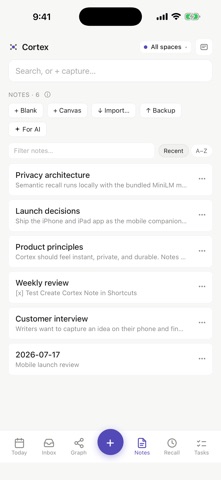 Cortex: Local Markdown Brain screenshot