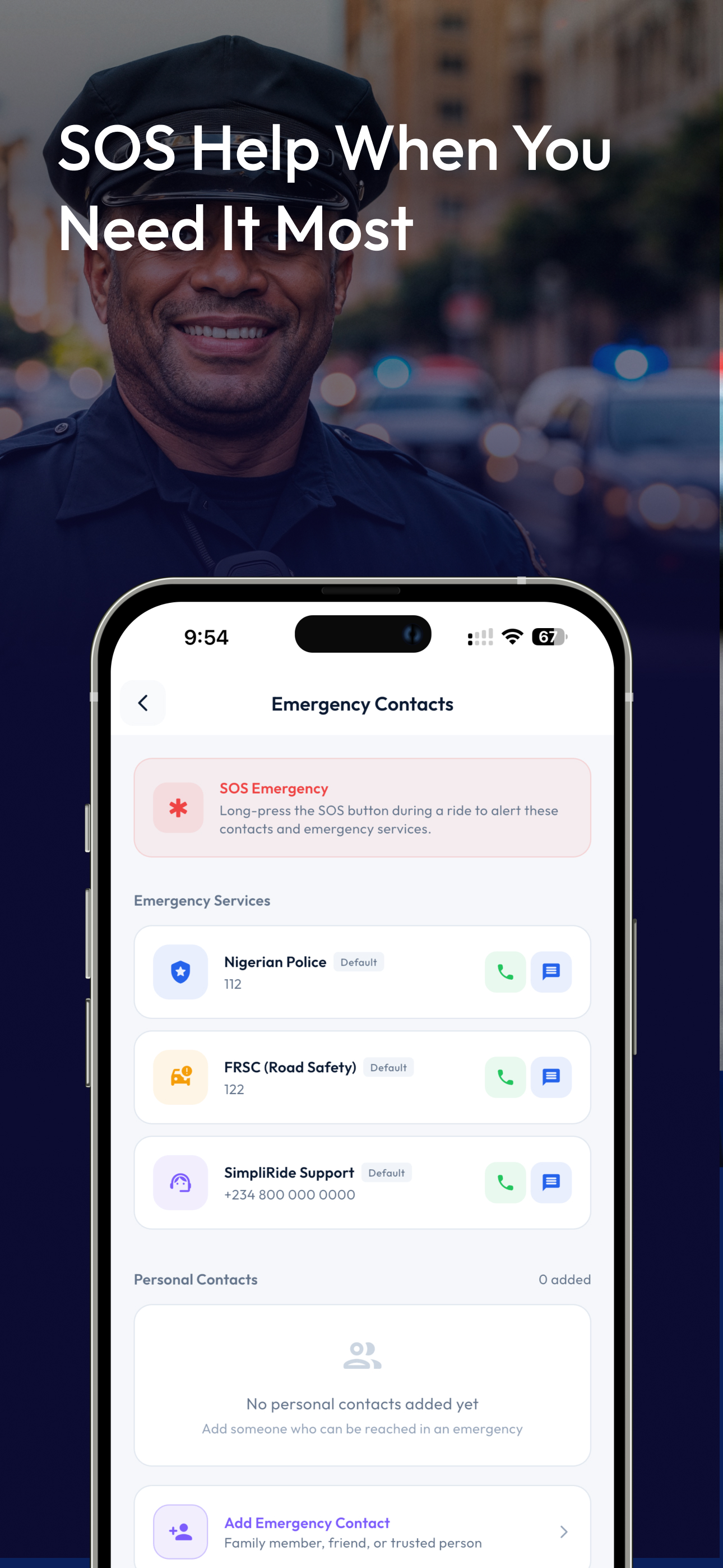 SimpliRide – Request a ride