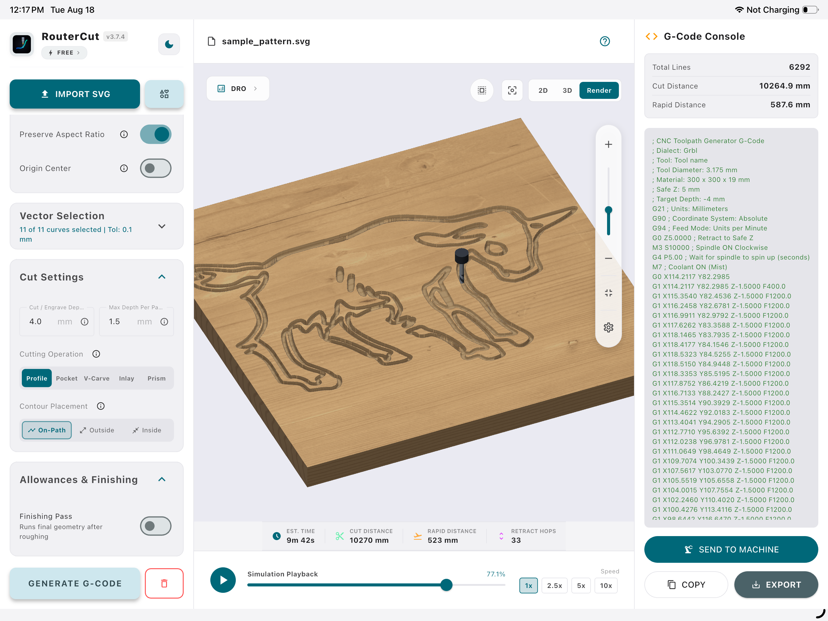 CNC CAM: RouterCut screenshot 12