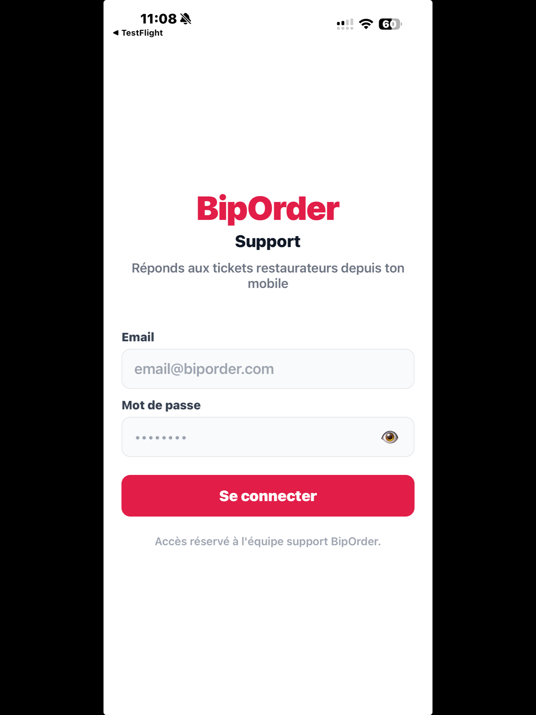 BipOrder Support