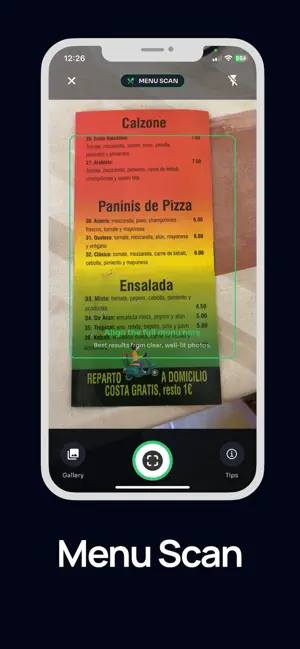 Food Menu Translator Nutrition screenshot 2