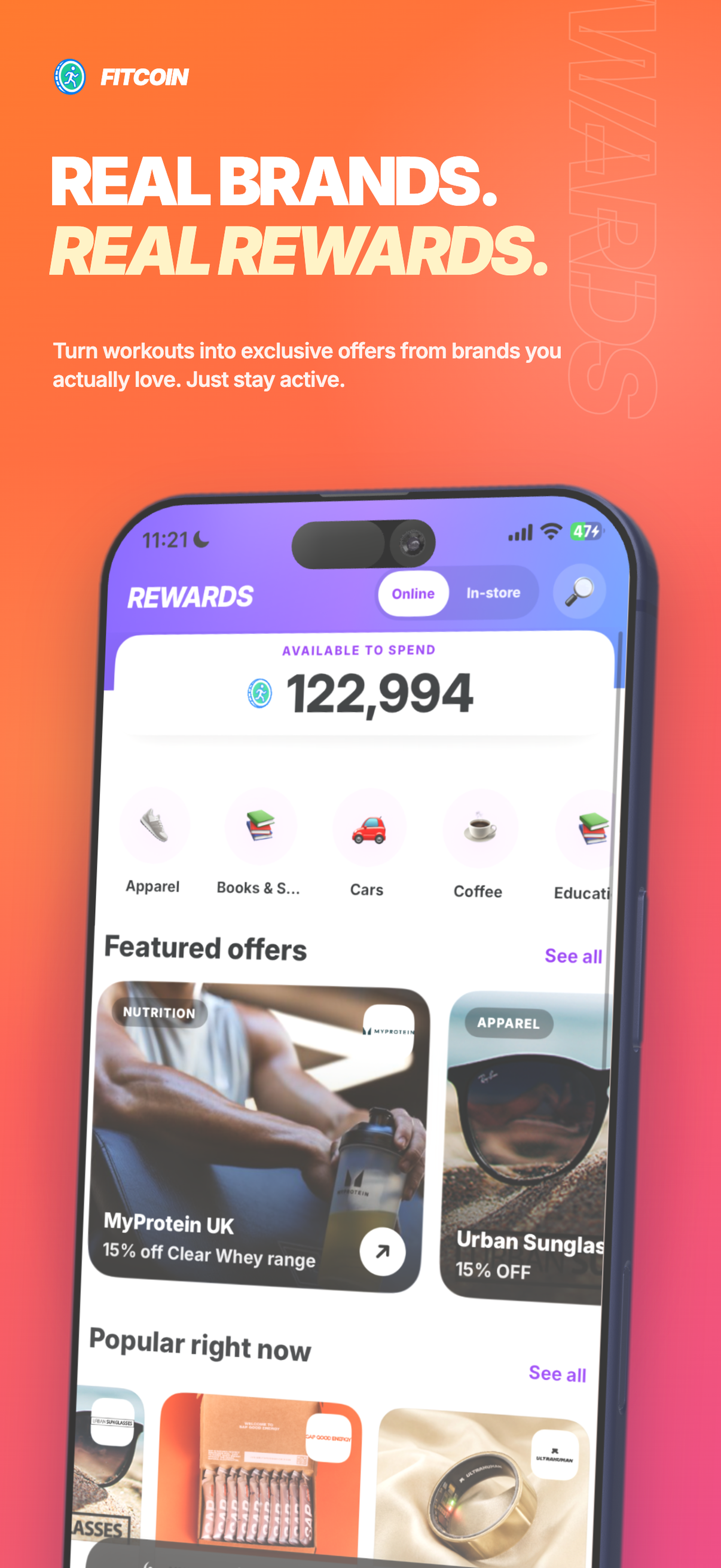FitCoin: Fitness & Gym Rewards screenshot 3