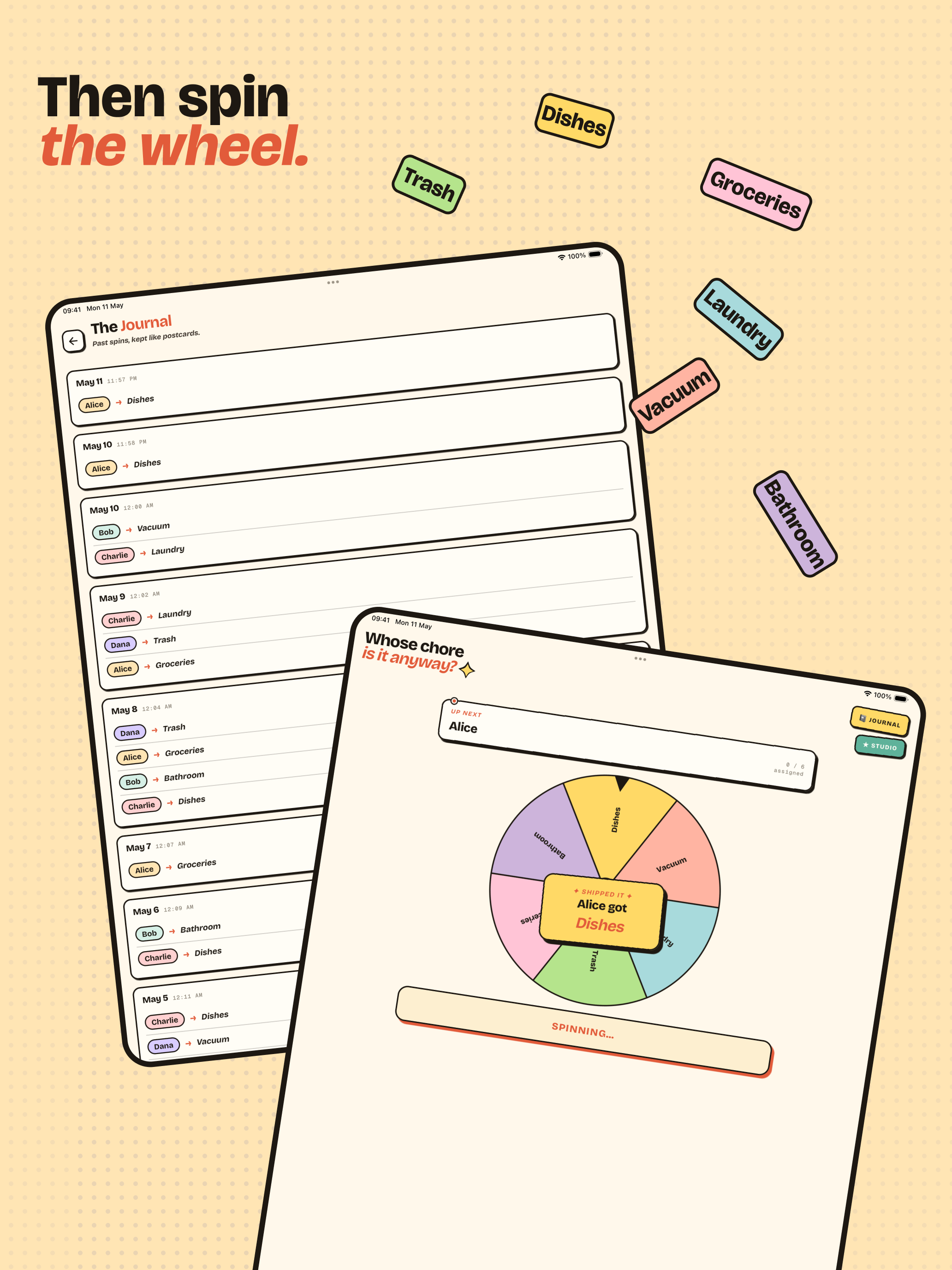 Chore Spinner - Spin The Wheel