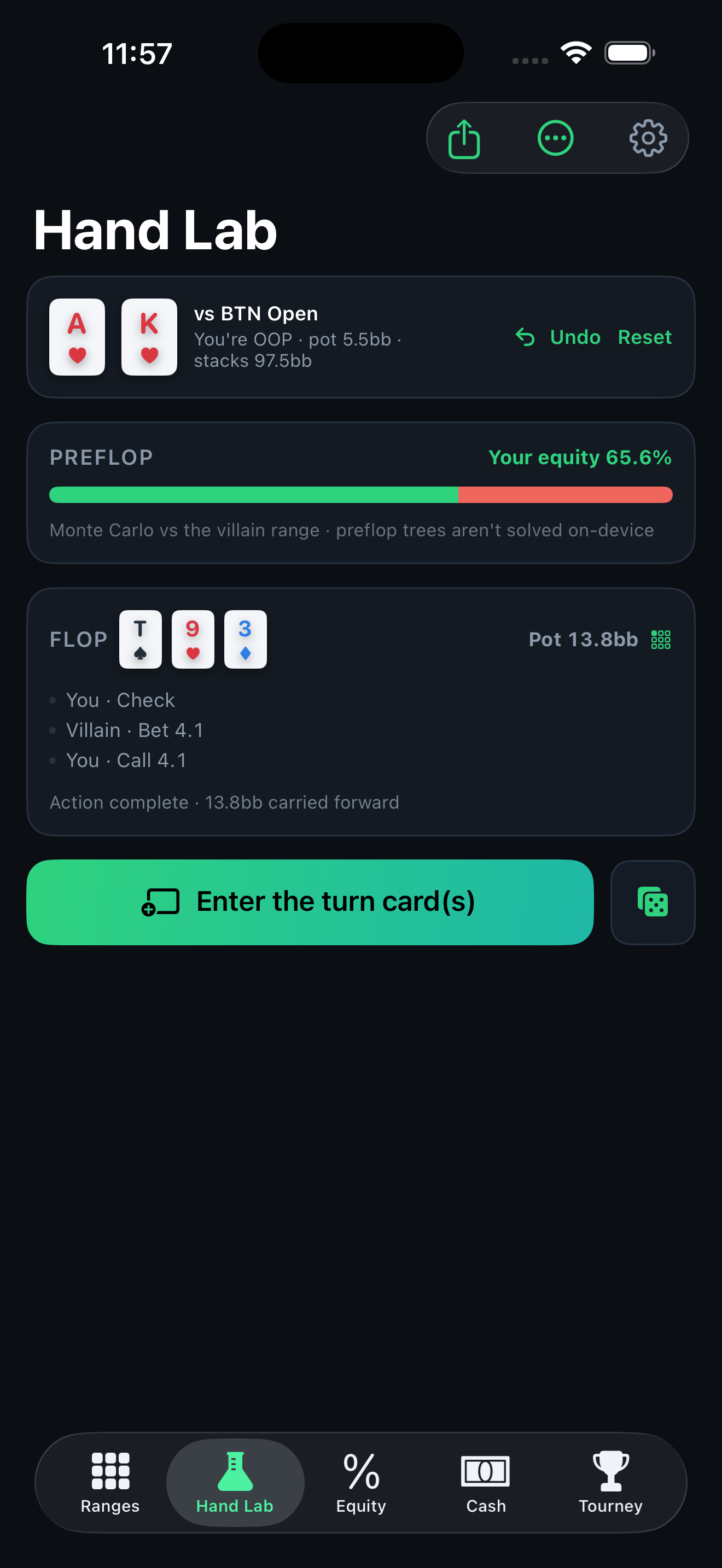GTO Trainer screenshot 3