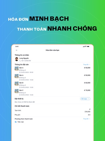 ONTO: Tìm Kiếm & Đặt Sân Nhanh iPad screenshot 4