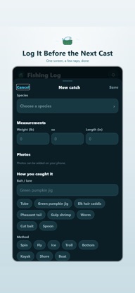 Fishing Log & Catch Tracker screenshot 2