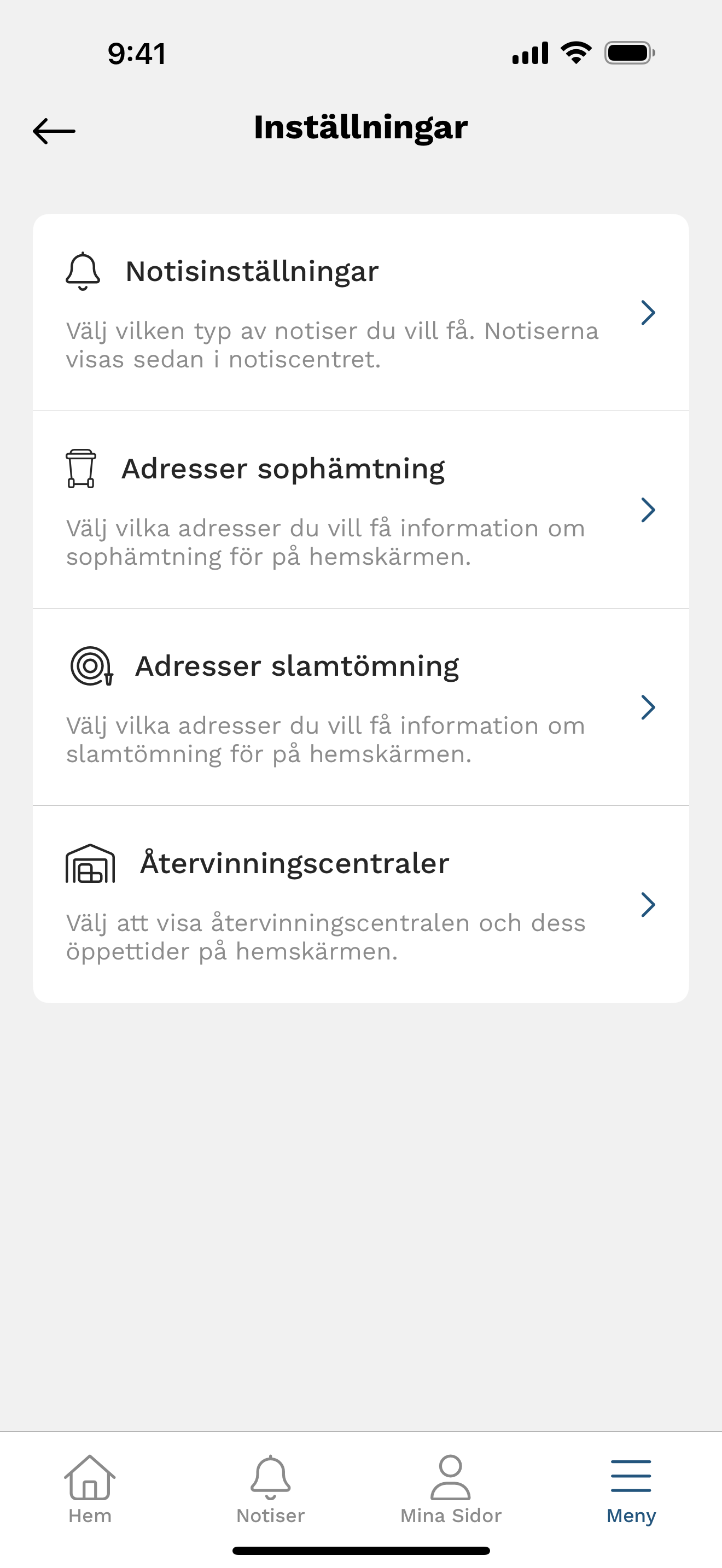 Kungsbacka Vatten & Avfallsapp