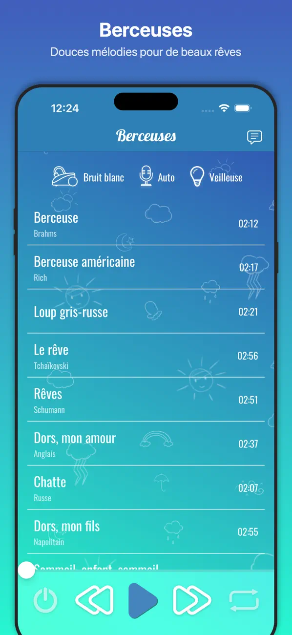 Screenshot #1 pour Piano berceuses