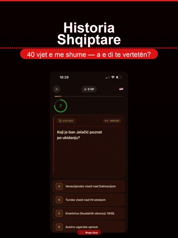 Shqip Quiz iPad screenshot