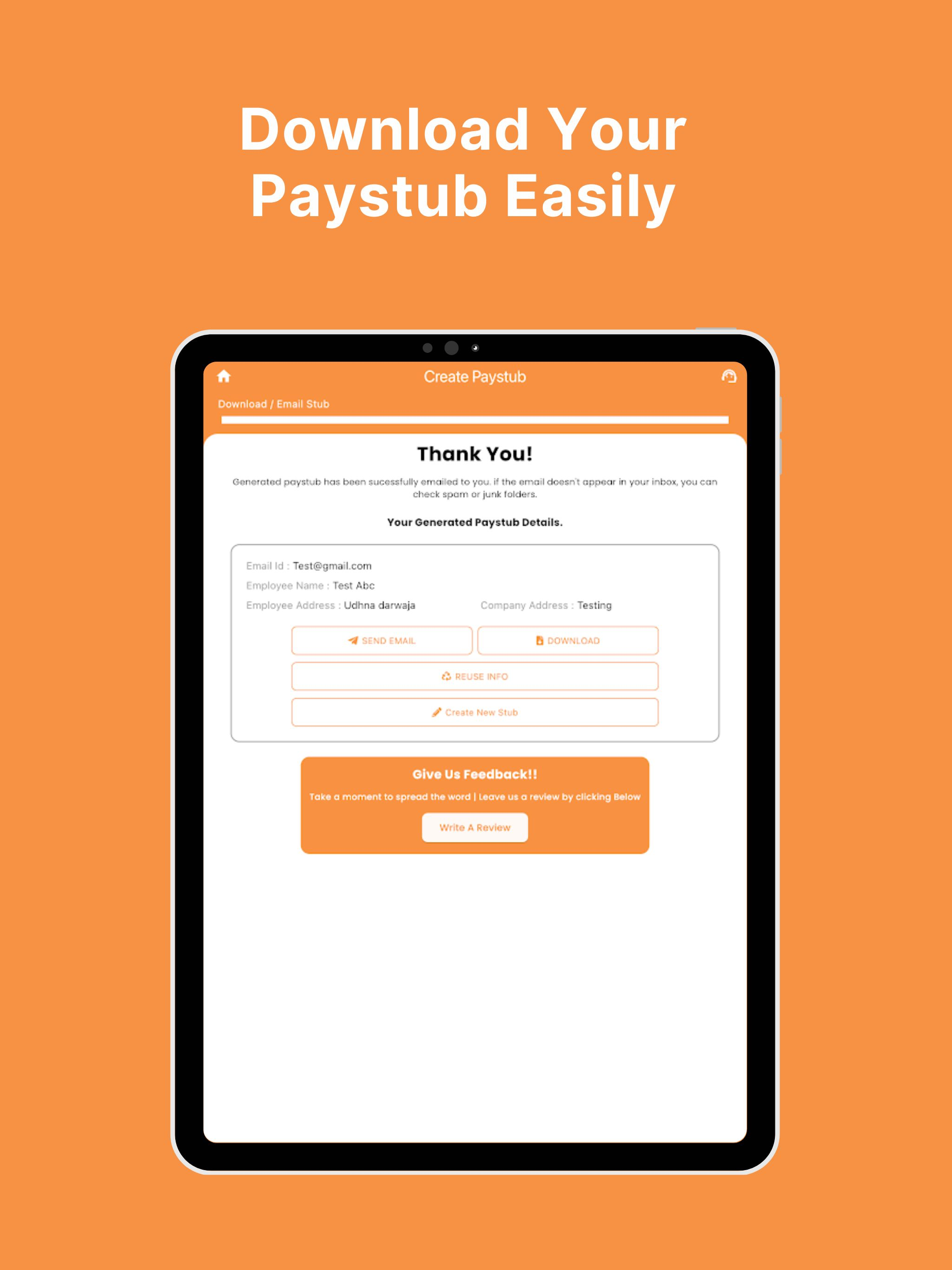 StubCreator: Paystub Generator