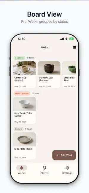 KilnNote screenshot 2