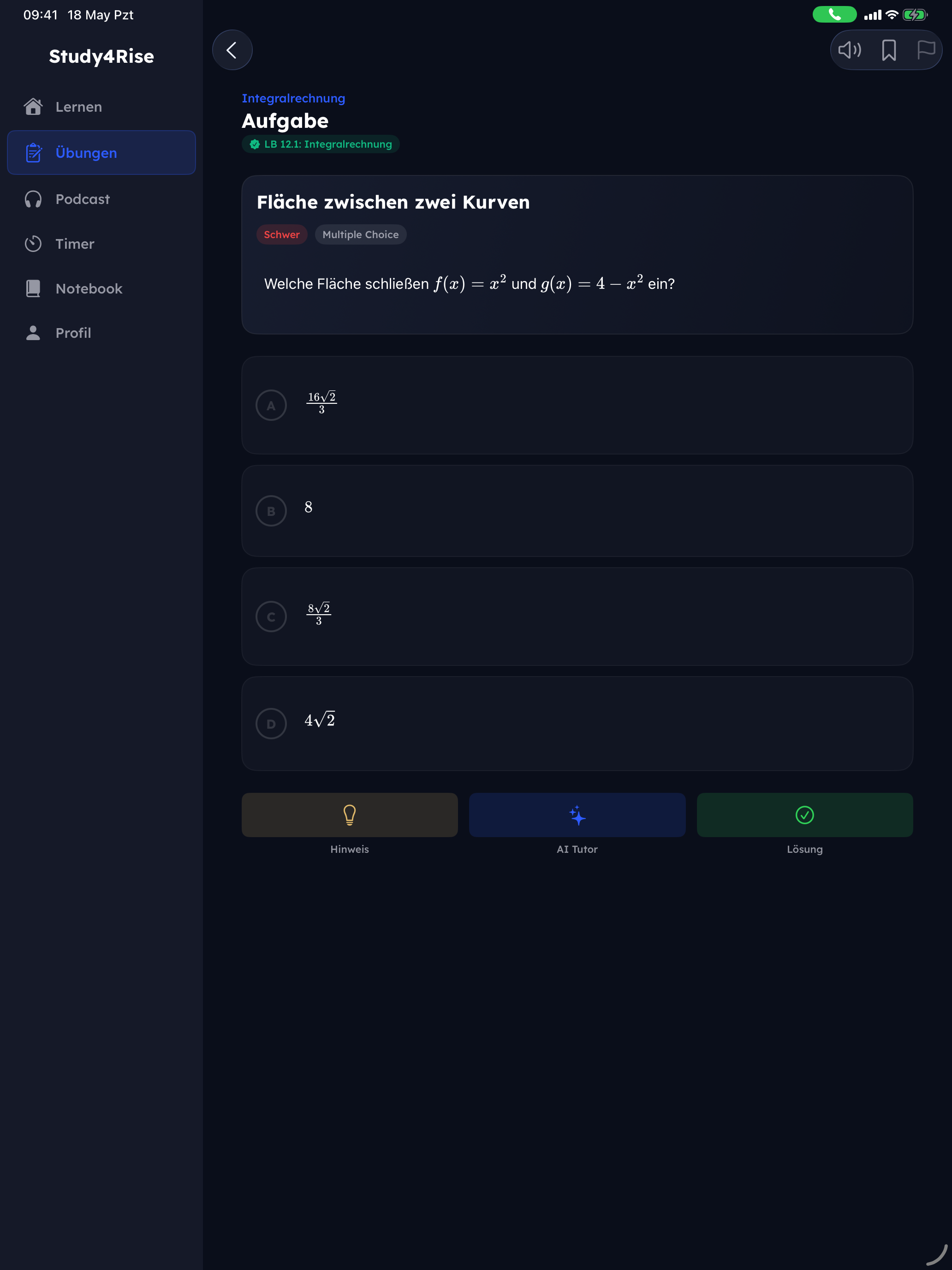 Study4Rise–Abitur Vorbereitung screenshot 7