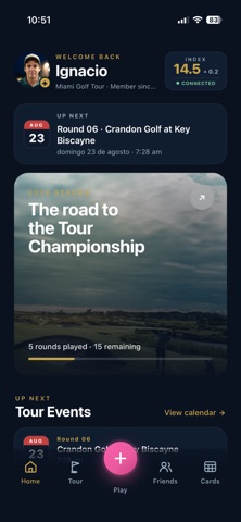TourCard Golf iPhone screenshot 1