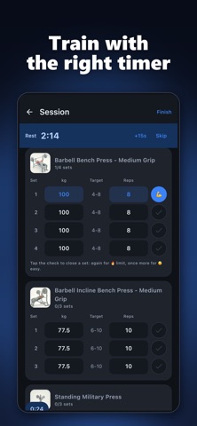 GiFit: Calorie Counter Gym Log iPhone screenshot