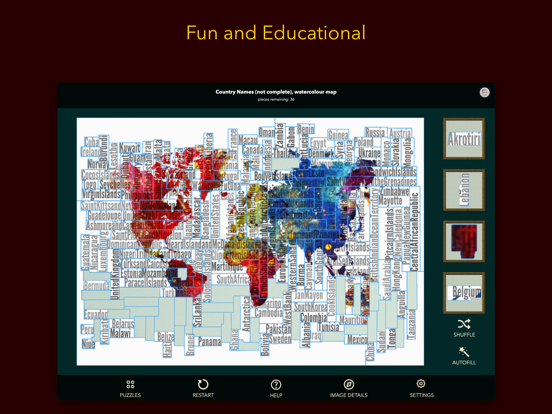 Screenshot #4 pour Map Puzzles