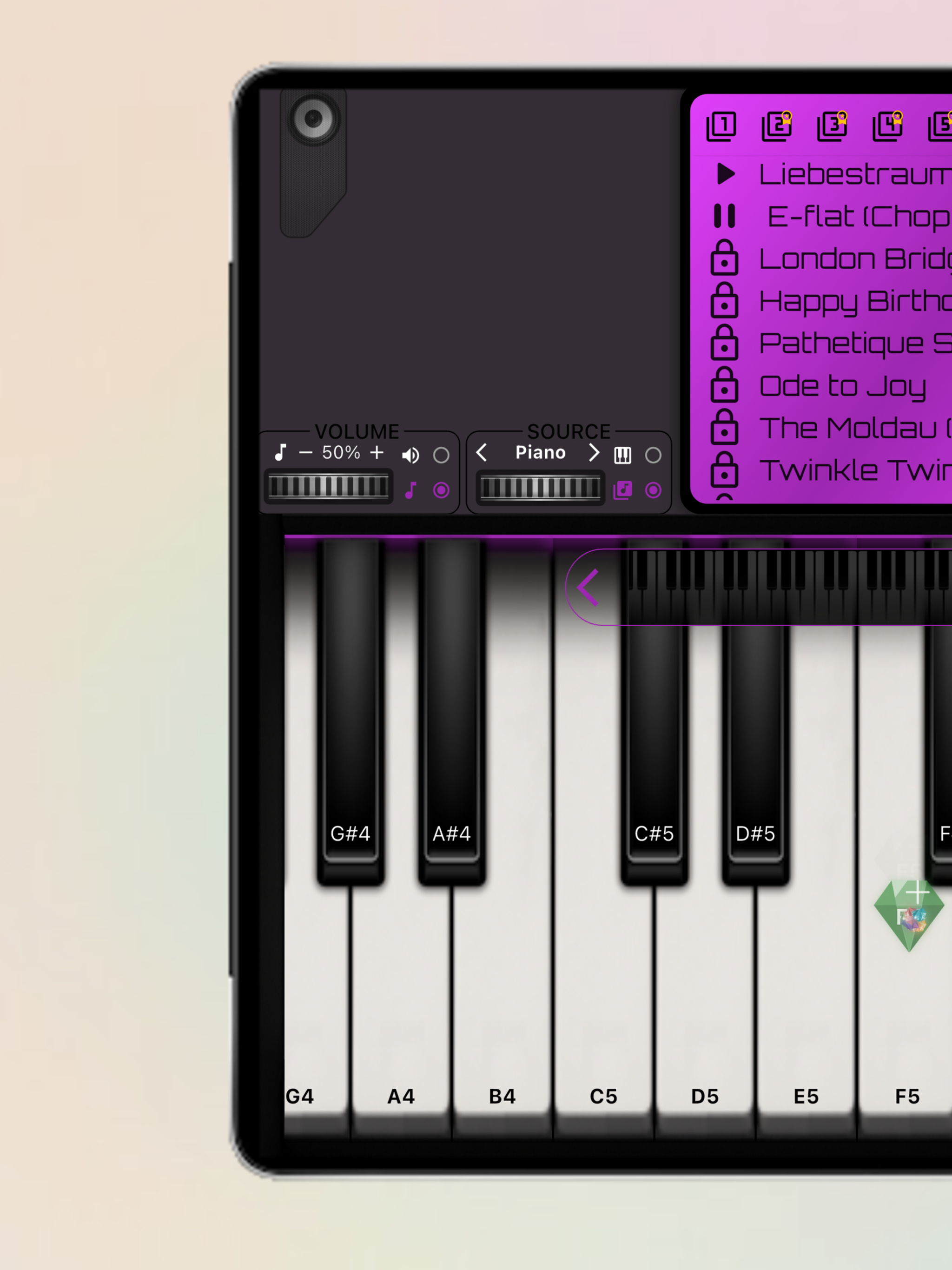 Pianond: Piano Keyboard