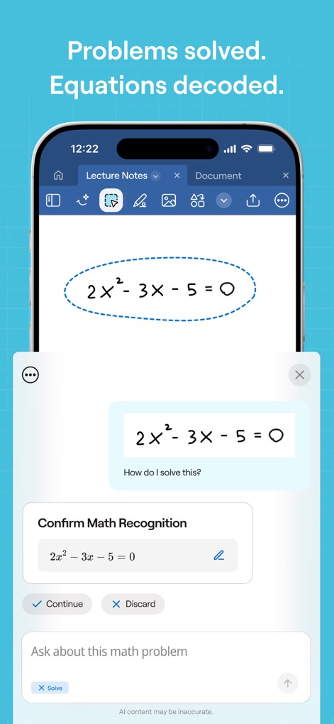 Goodnotes: AI Notes, Docs, PDF - Asistente Matemático IA