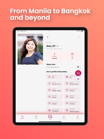 AsiaFlare: Date in Asia iPad screenshot 2