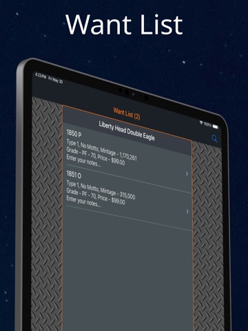 Liberty Head Double Eagle iPad screenshot