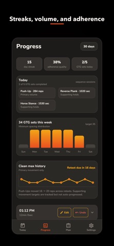 Grease the Groove: GTG Coach iPhone screenshot