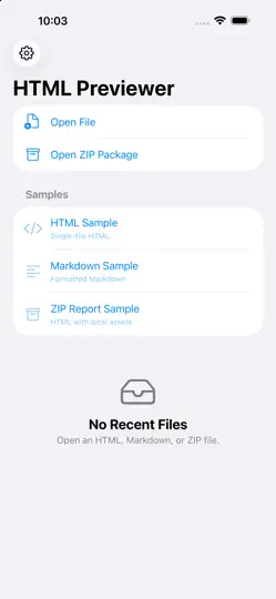 Screenshot von HTML Previewer auf dem iPhone 1