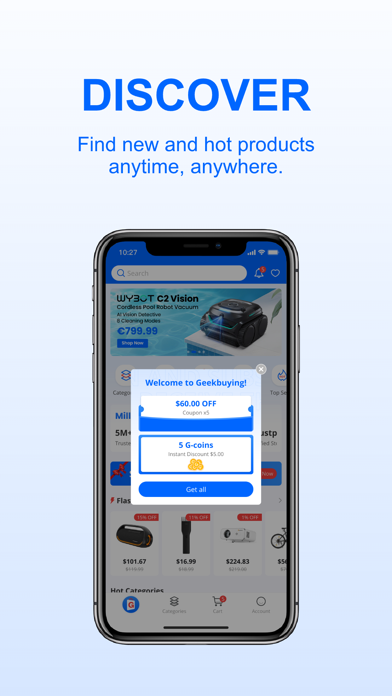 Screenshot 1 of Geekbuying: Shop Smart & Easy App