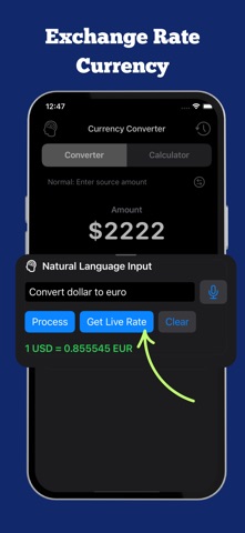 Currency Converter - AICUR iPhone screenshot