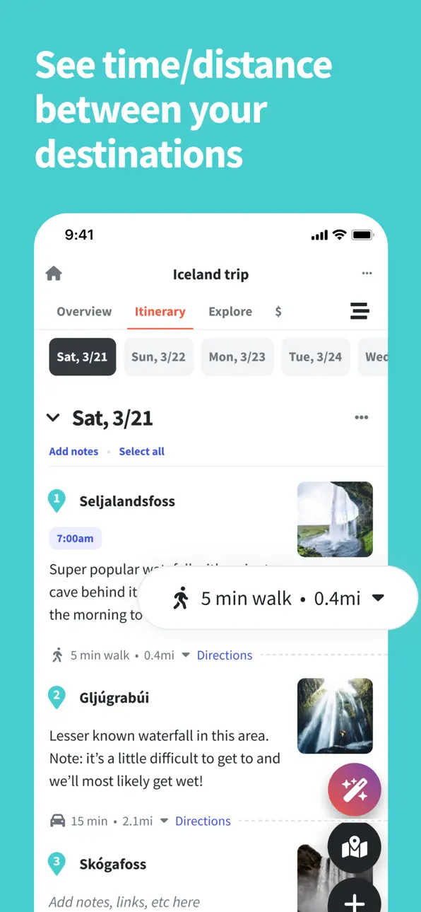 Wanderlog - Travel Planner iOS Mod IPA screenshot 5 - iOS app interface