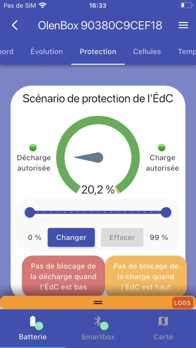 Batteries Olenergies Screenshot