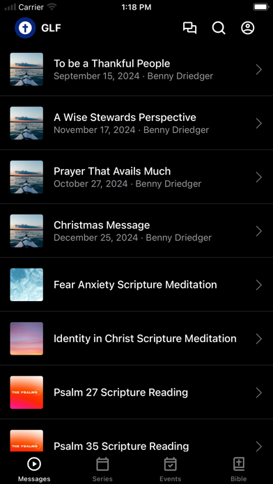 Gospel Light Fellowship app screenshot