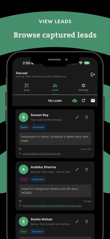 TeeLead screenshot