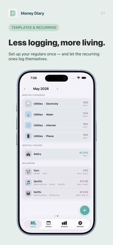 Money Diary: Expense Tracker Screenshot 2 of 7