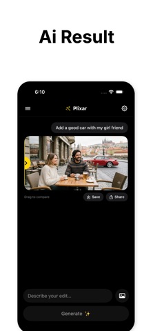 Plixar: AI Photo Editor iPhone screenshot