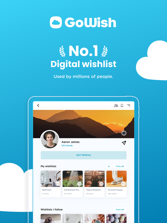 Screenshot #1 for GoWish - Your Digital Wishlist